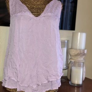 Lavender baby doll top